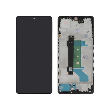 Complete Screen Black Redmi Note 12 Pro+ 5G (With Frame) (ReLife)