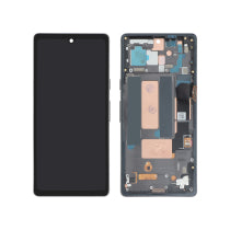 Complete Screen Black OLED Google Pixel 7A (With Frame)